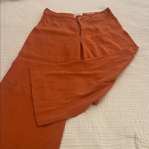 Anthropologie Women's Rust Ankle Pants